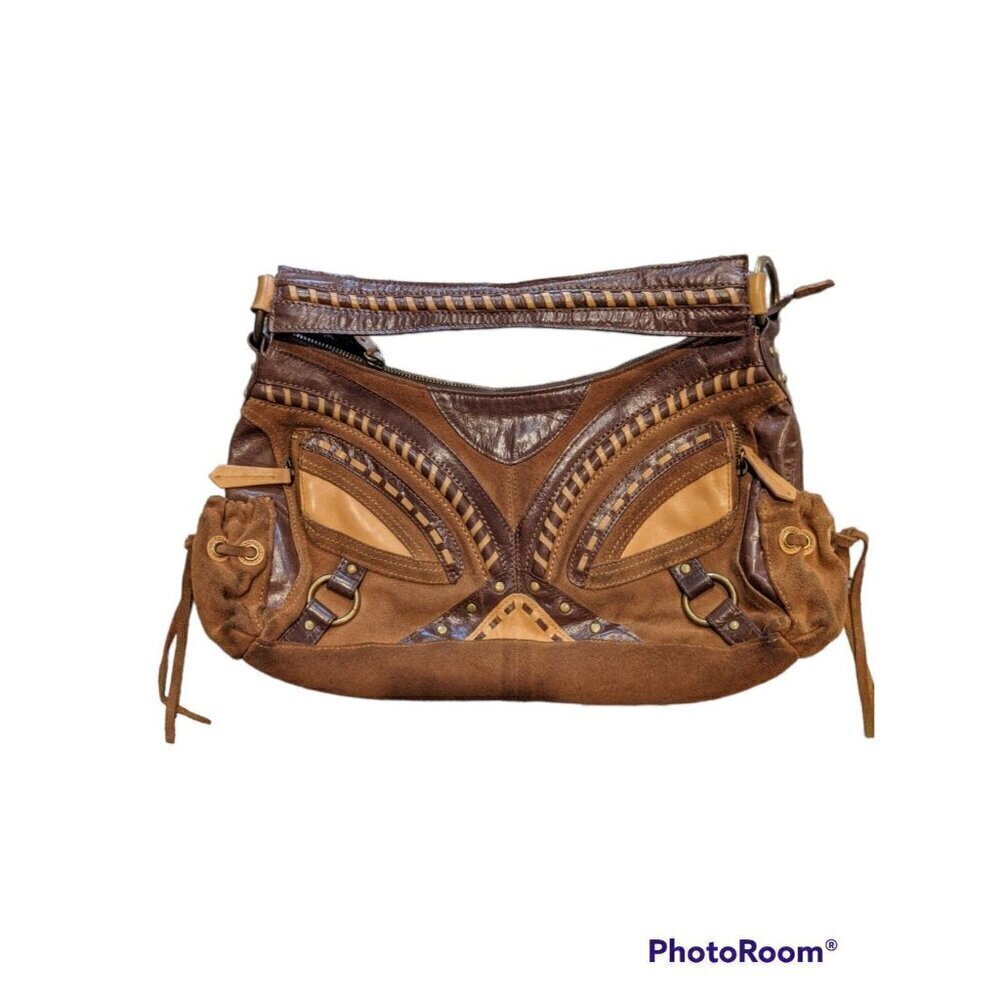 Steven By Steve Madden Brown and Tan Crossbody Bag